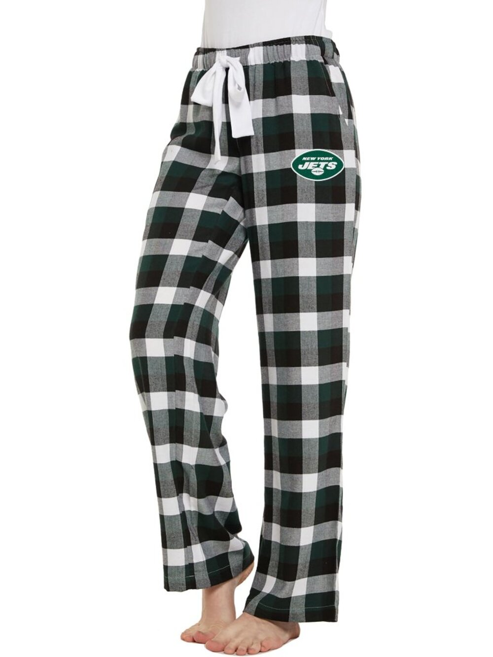 New York Jets Women's Concepts Sport Breakout Flannel Pants - New